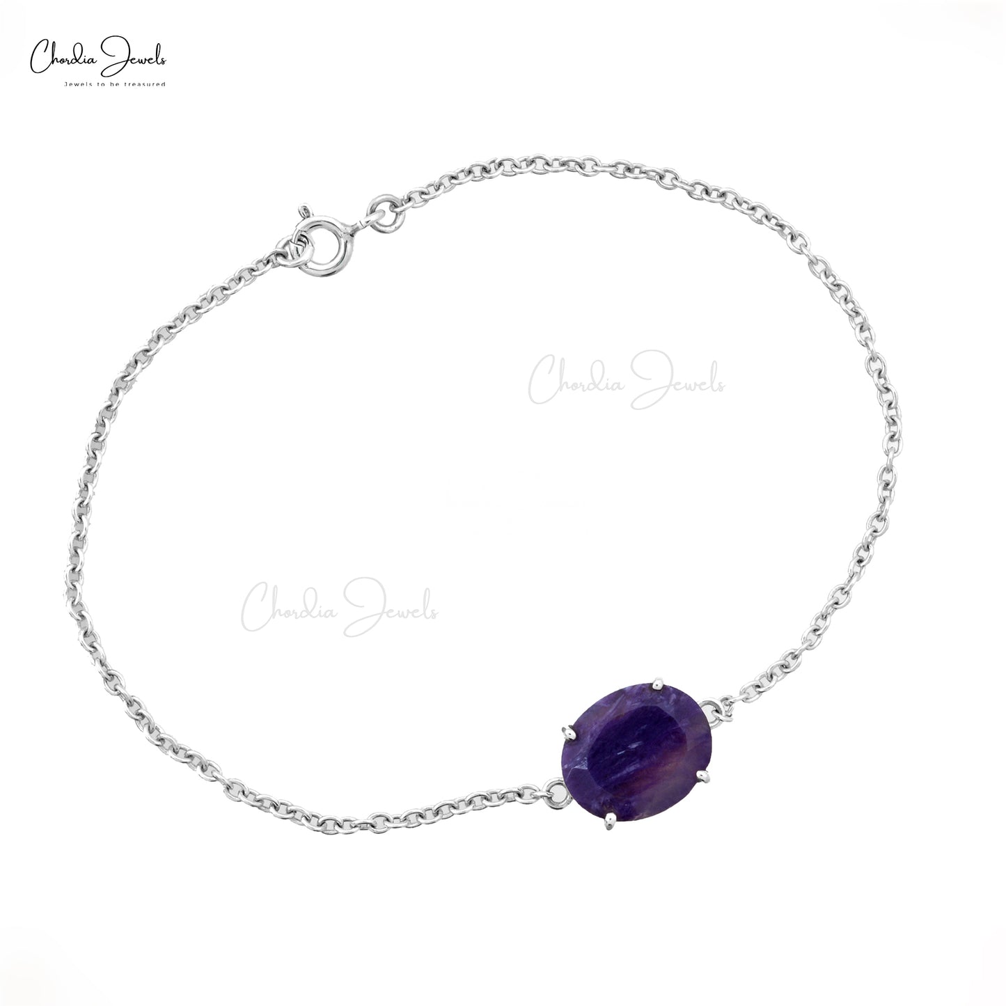 Load image into Gallery viewer, Charolite Gemstone Silver Bracelet Gift For Best Friend Zircon Infinity Bracelet  
