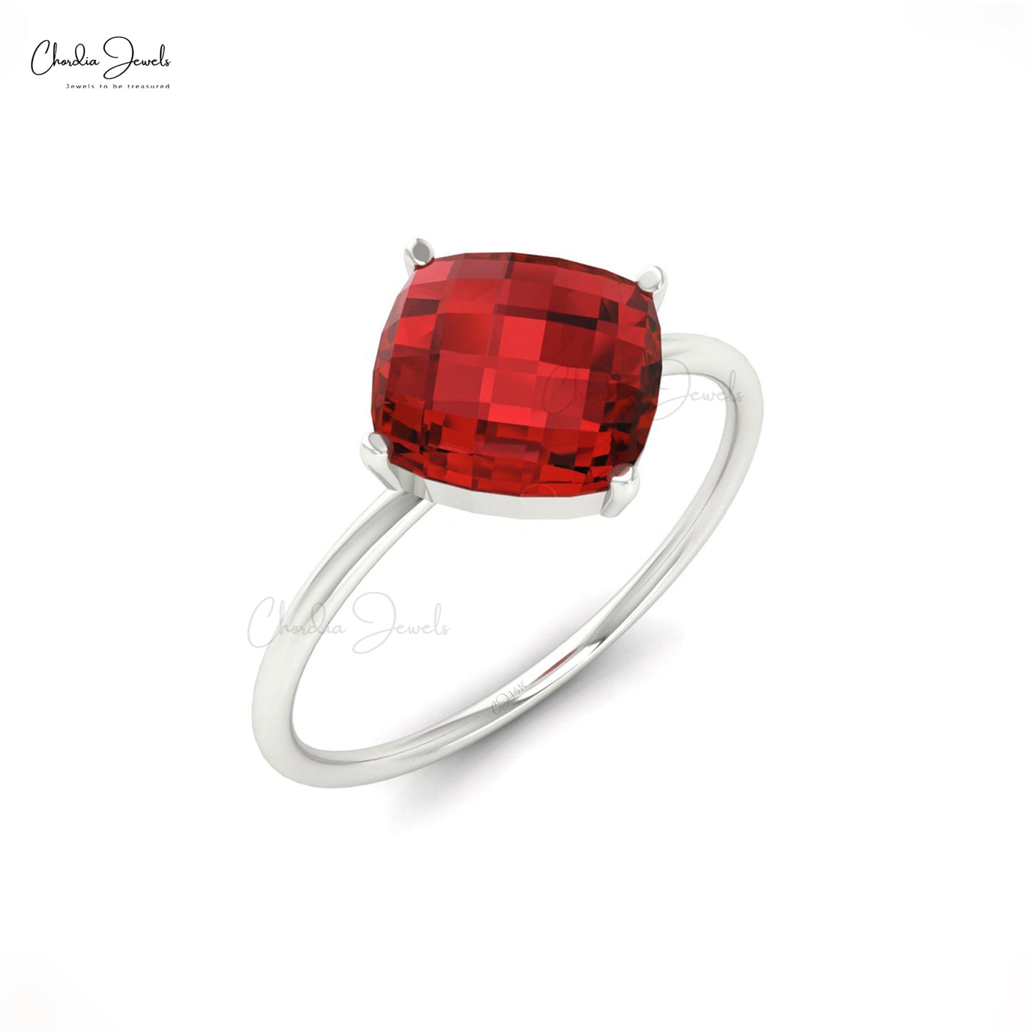 Garnet Engagement Ring