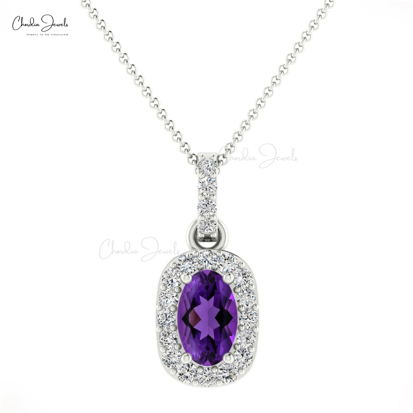 Diamond Halo Pendant