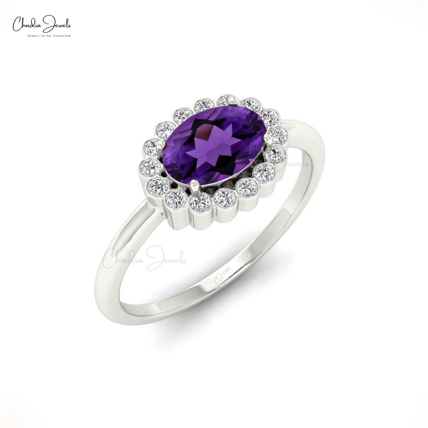 Amethyst Wedding Ring