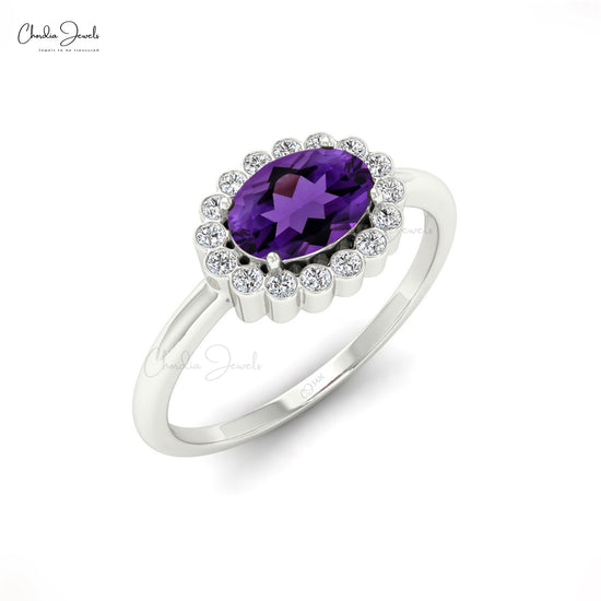 Amethyst Wedding Ring