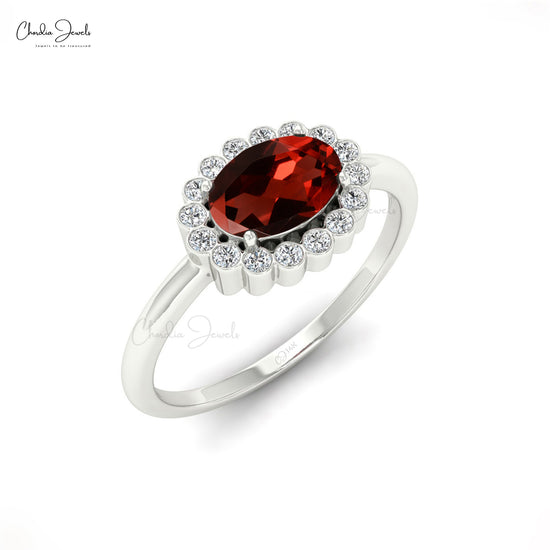 Gold Garnet Ring