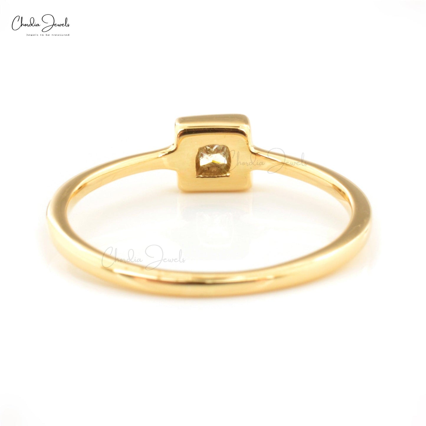 bezel cut engagement rings