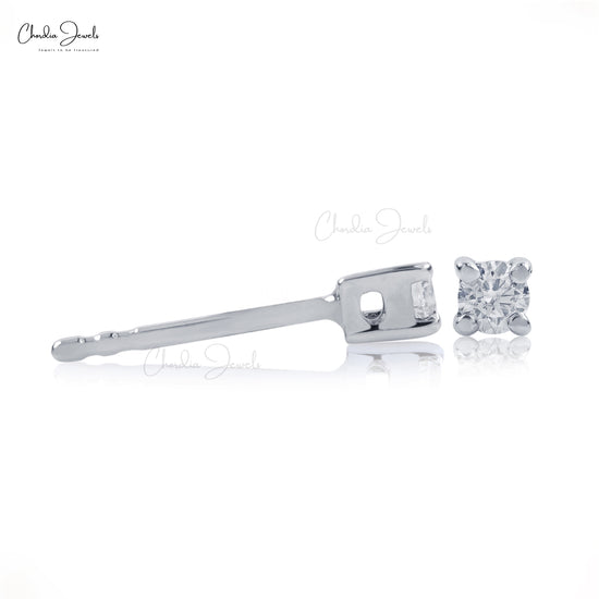 Genuine Diamond Stud Earrings