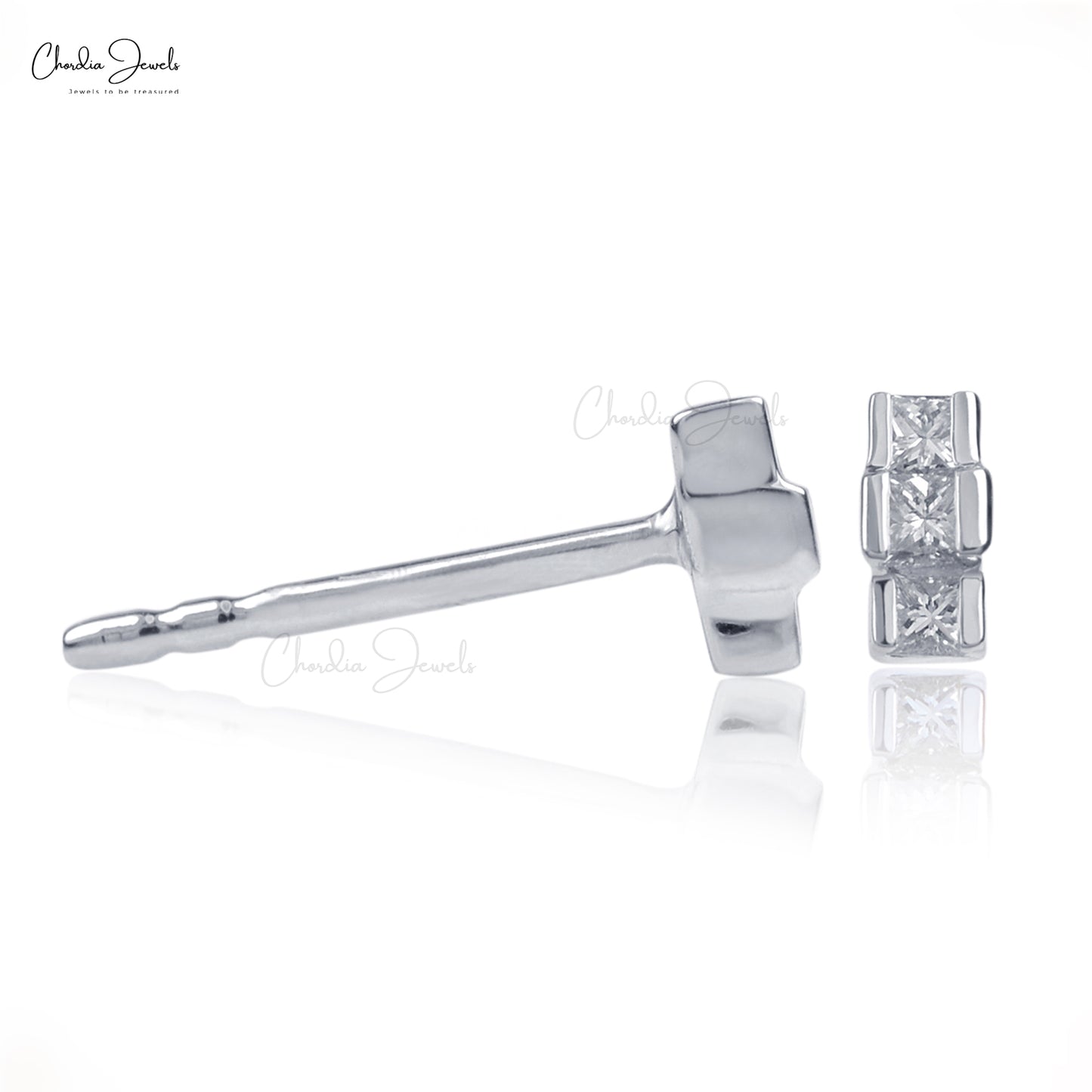 Buy Diamond 3 Stone Earrings