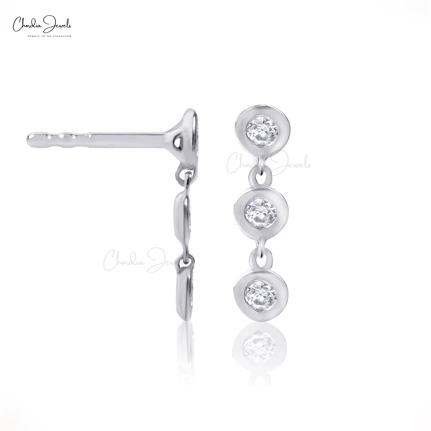 Genuine Diamond Earrings