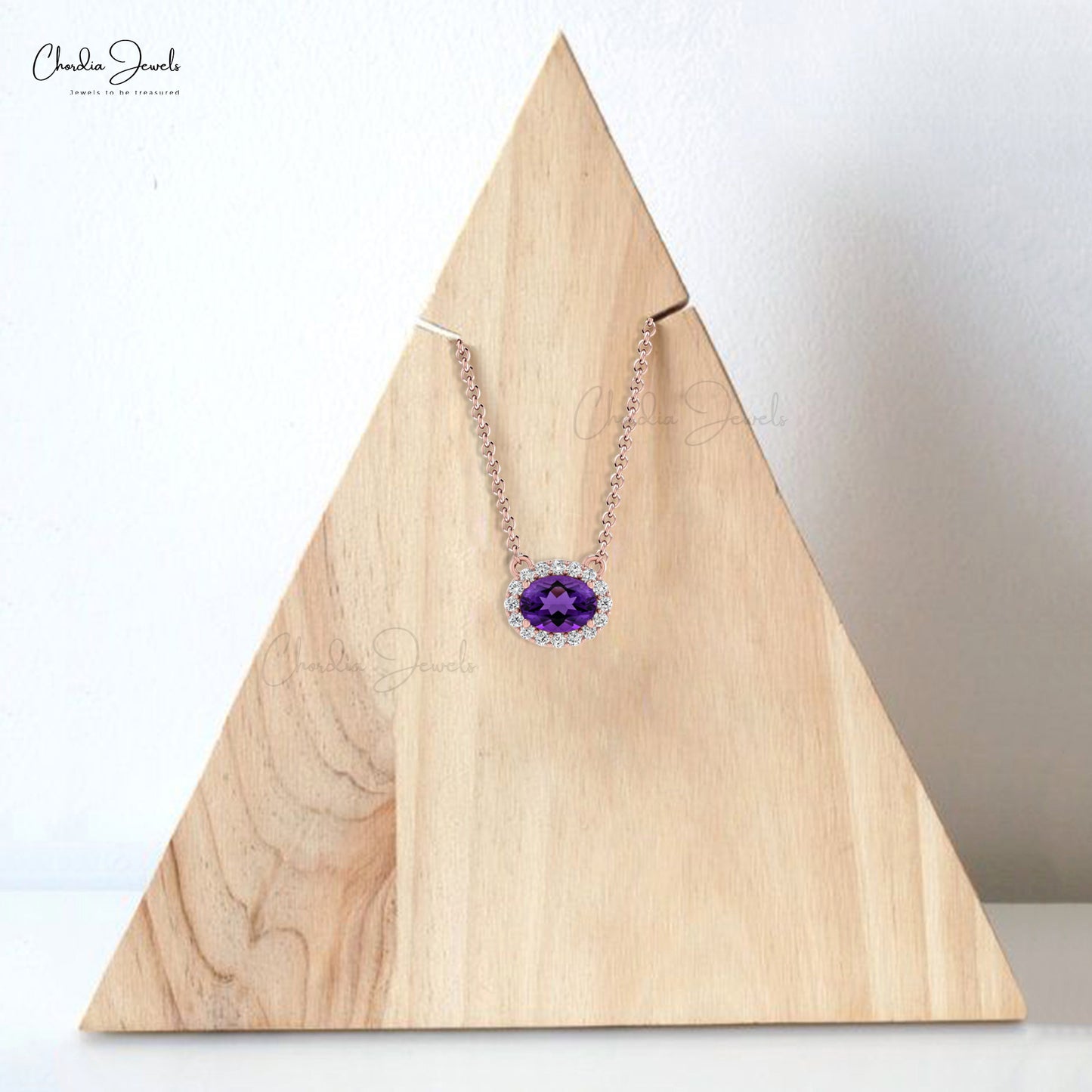 Amethyst pyramid deals necklace
