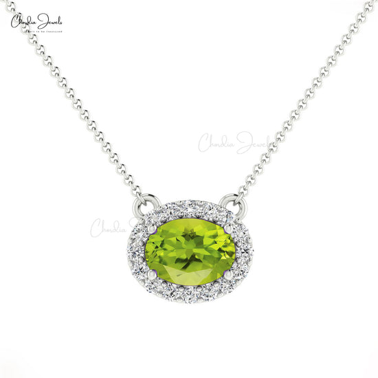 Amazon.com: The Black Bow Peridot Teardrop & .04 Ct (G-H, I1) Diamond  Necklace in 14K Yellow Gold, 18 Inch : Clothing, Shoes & Jewelry