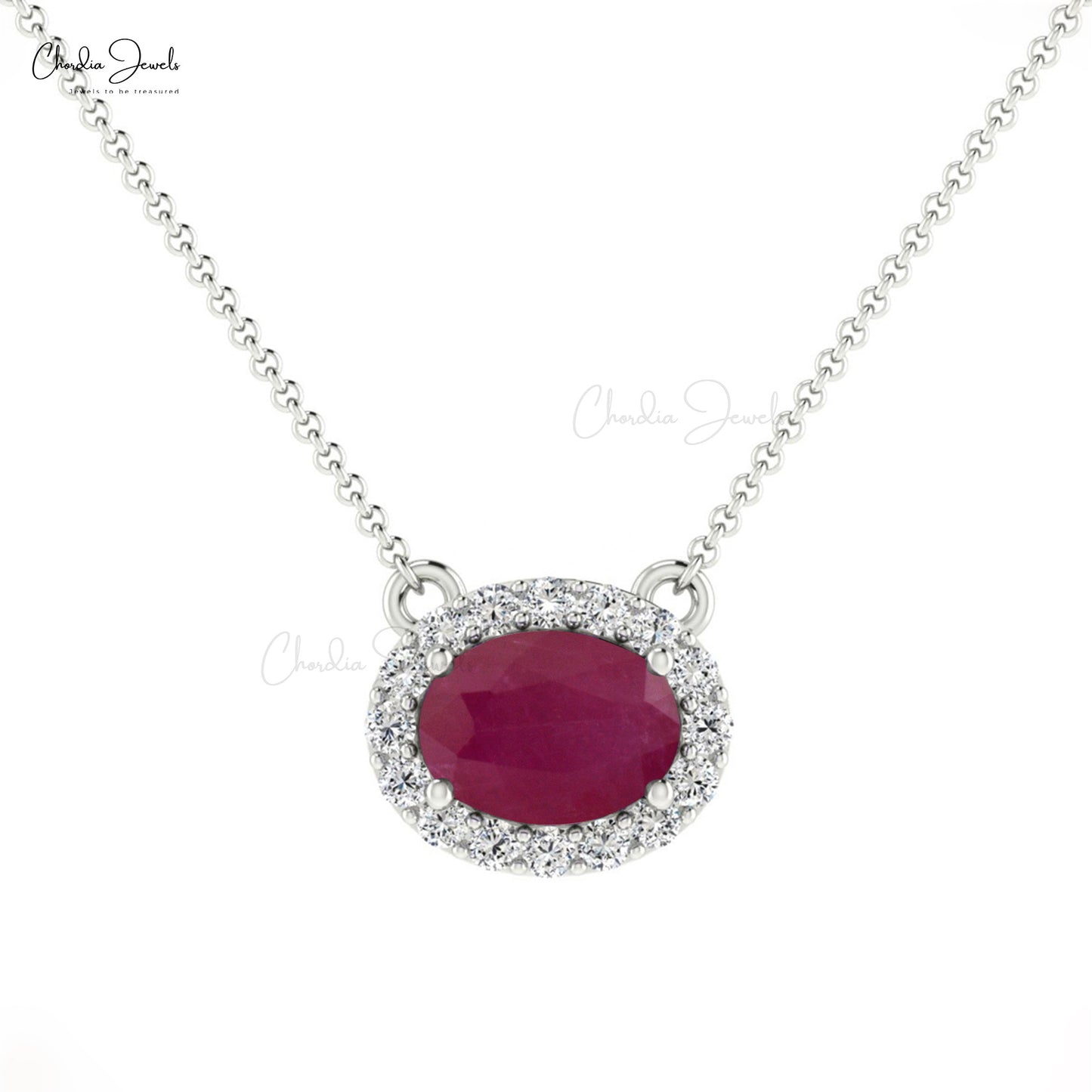 Diamond Halo Necklace