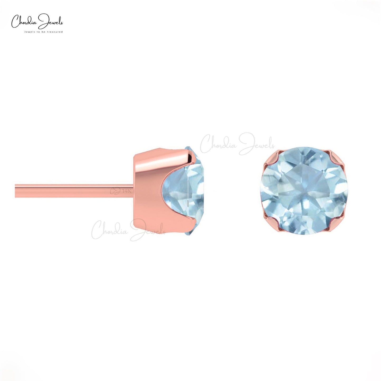 Solitaire Studs for Gift