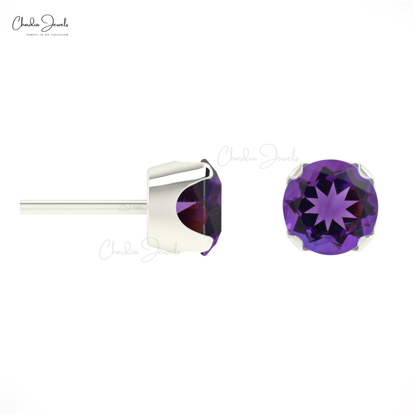 Buy Purple Amethyst Earrings