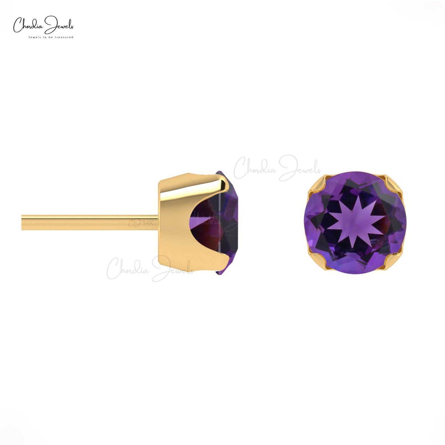 Buy Purple Amethyst Earrings