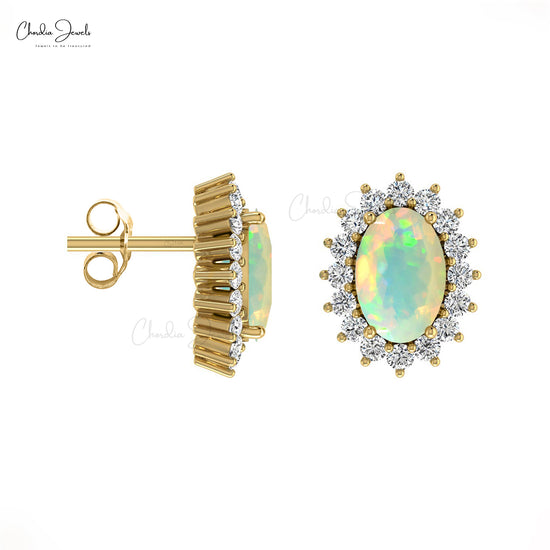 Diamond Halo Studs
