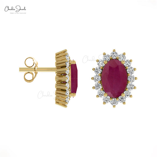 Natural Ruby Earrings
