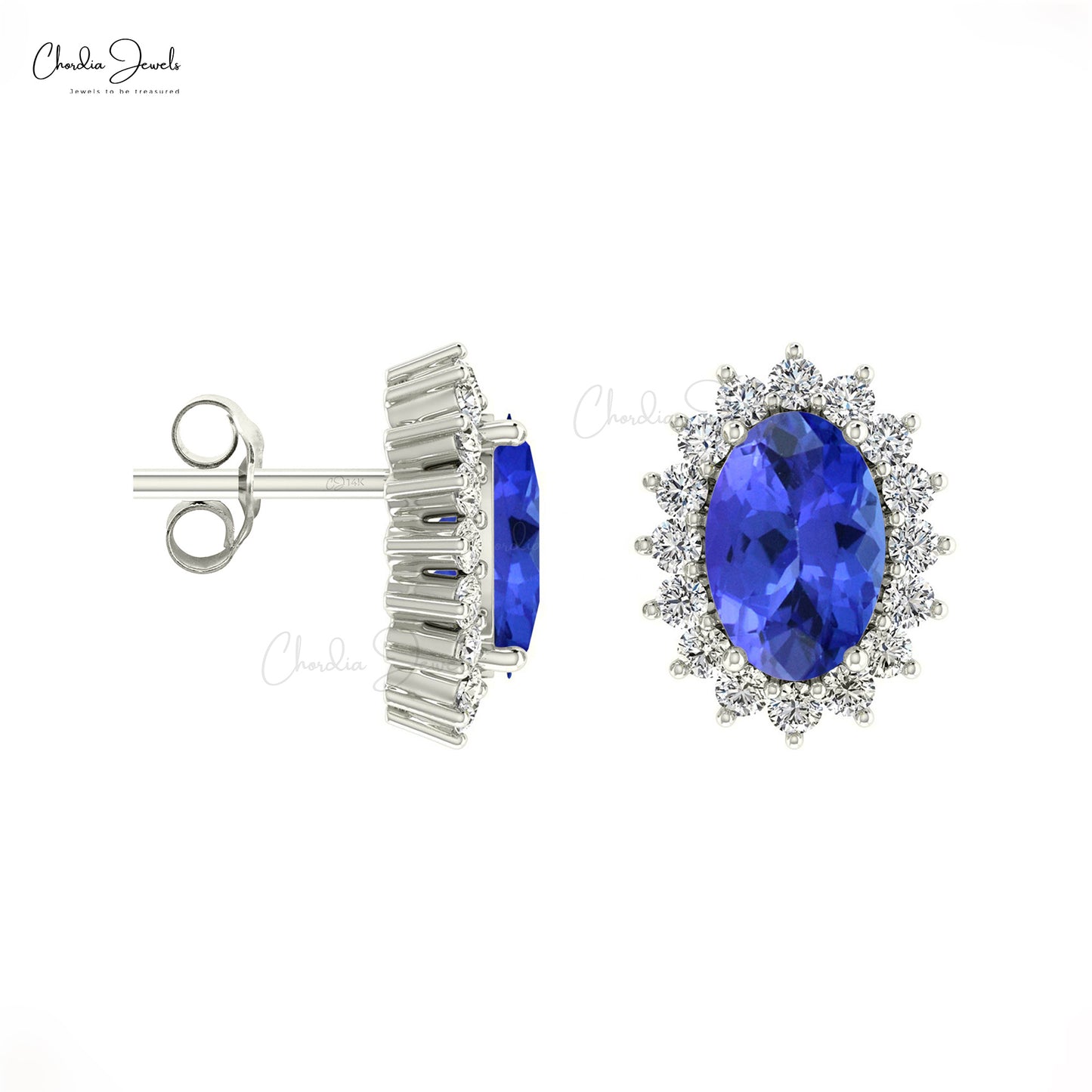 Natural Tanzanite Earrings