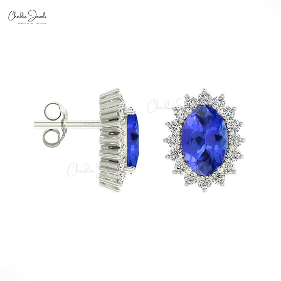 Natural Tanzanite Earrings
