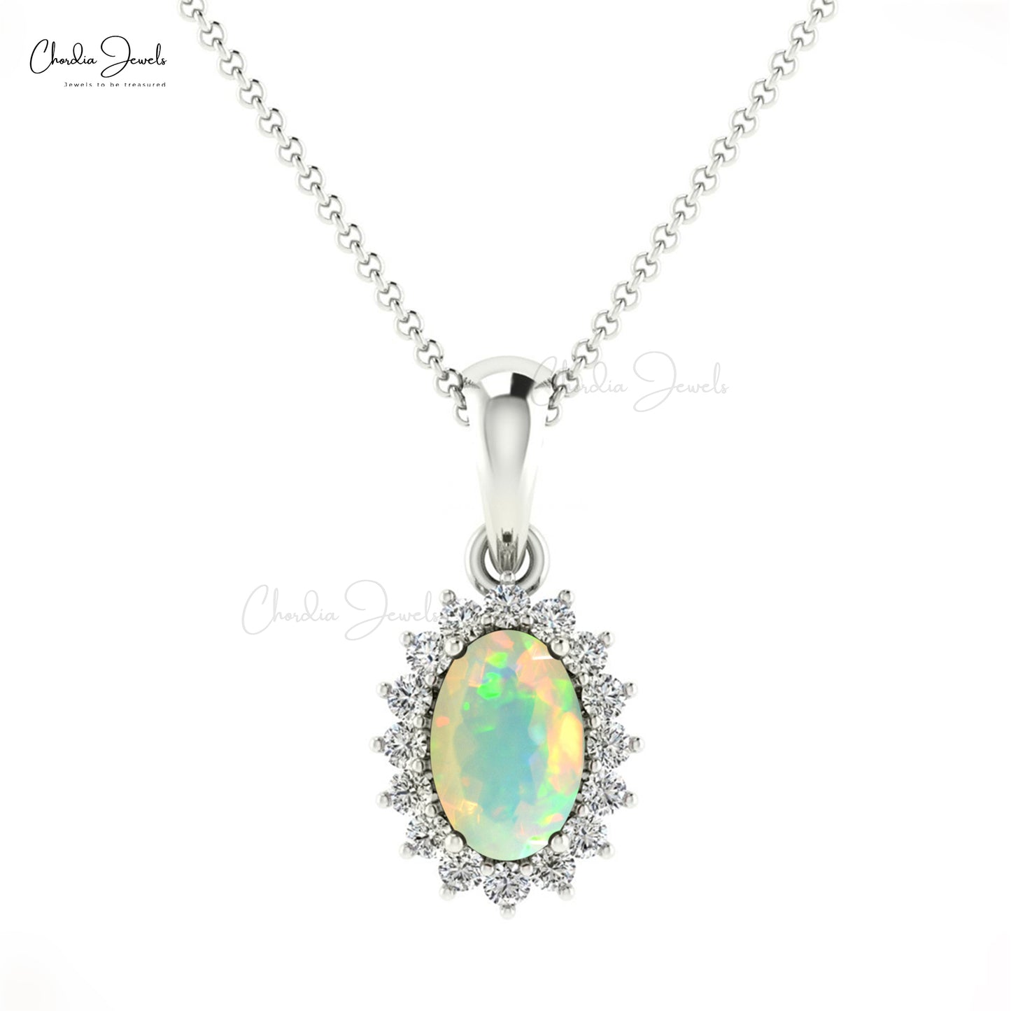 Halo Diamond Pendant