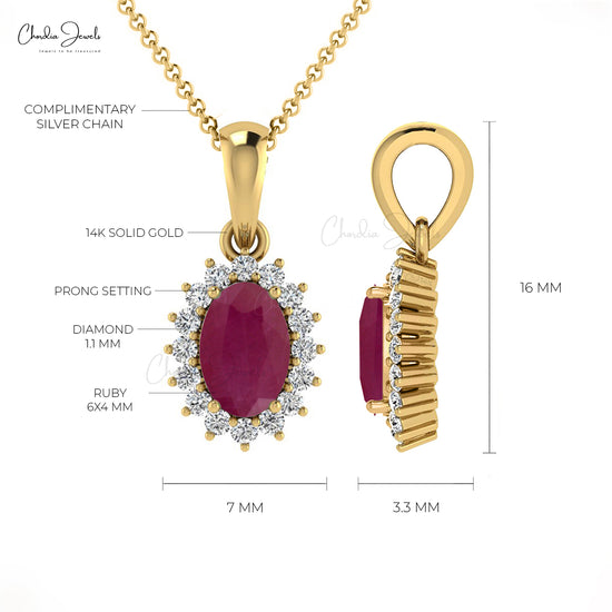 Diamond Halo Pendant