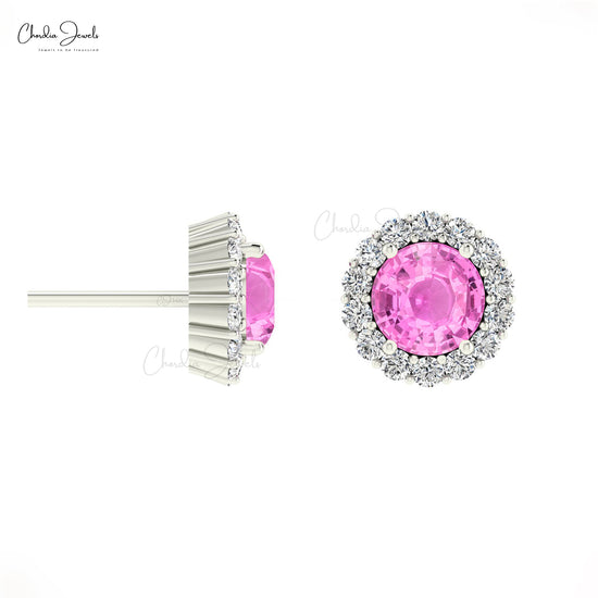 Buy Pink Sapphire Earrings