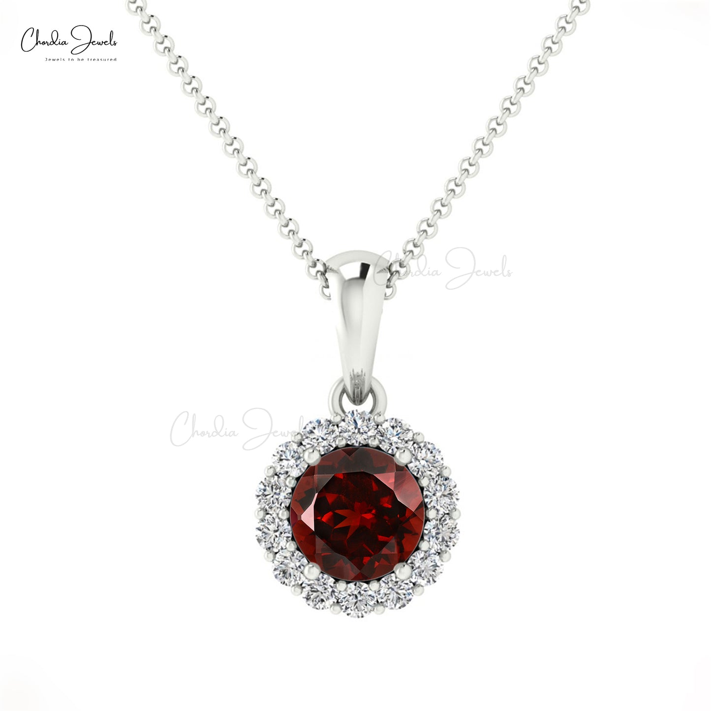 Natural Garnet Pendant
