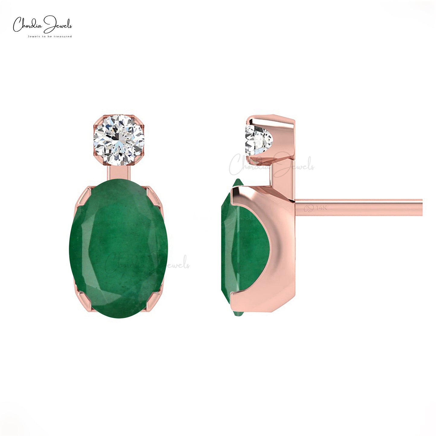 Enhance your personal style with these may birthstone earrings.