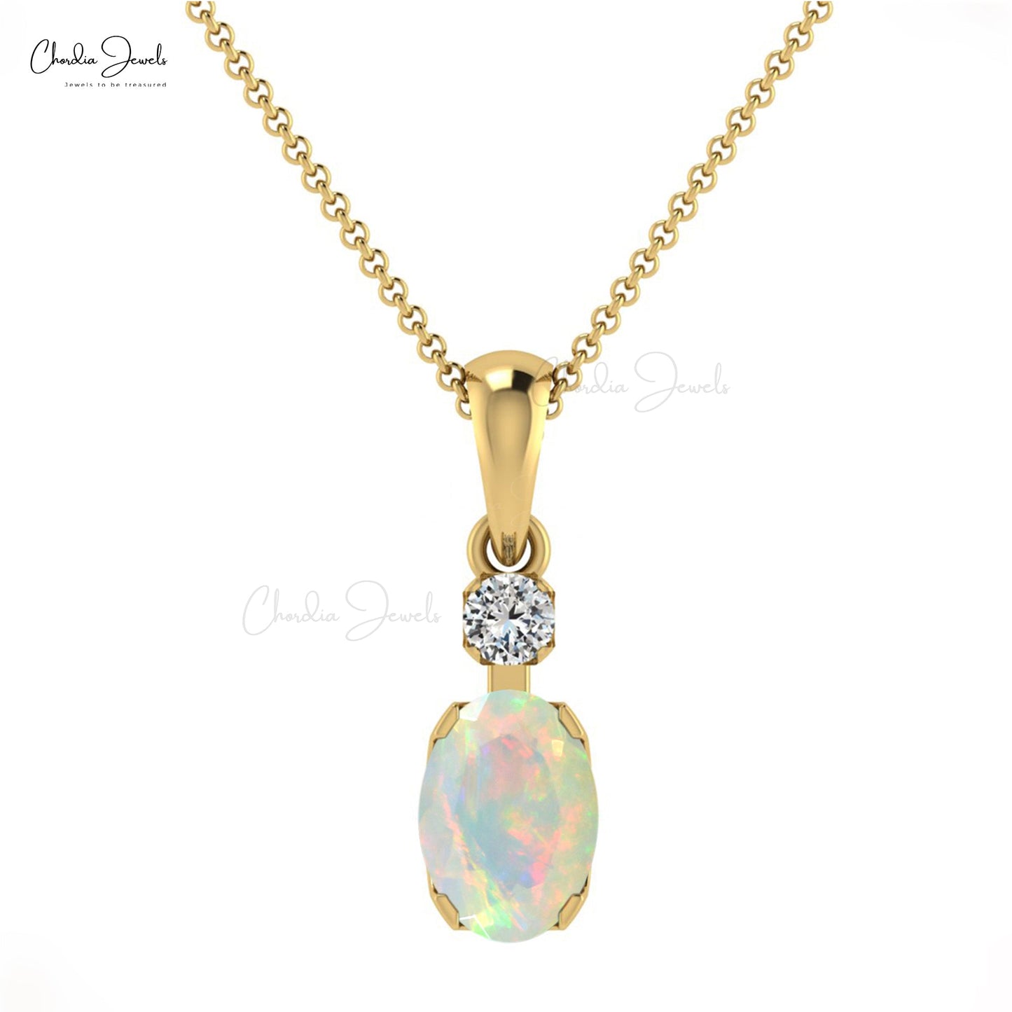 Dual Birthstone Pendant