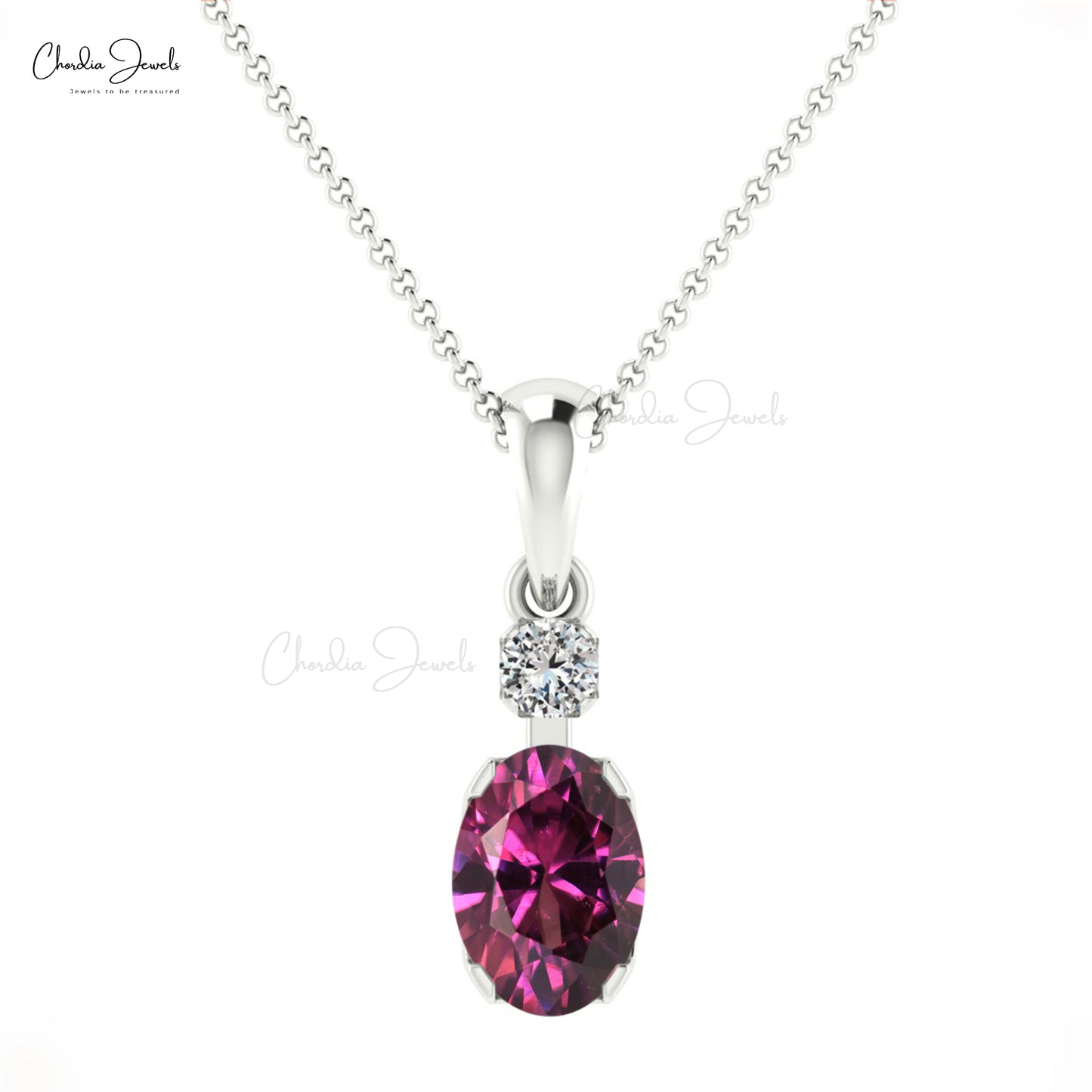 Natural Rhodolite Pendant