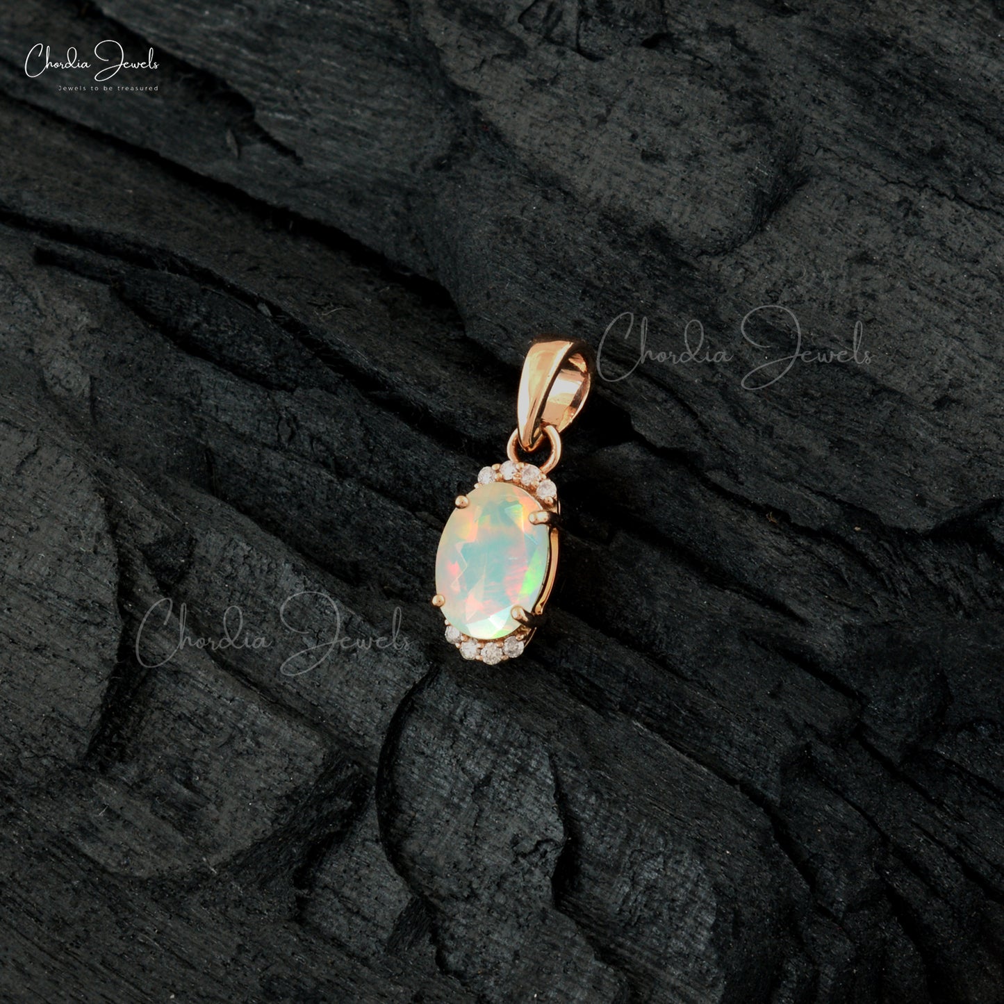 Fire opal deals pendant necklace