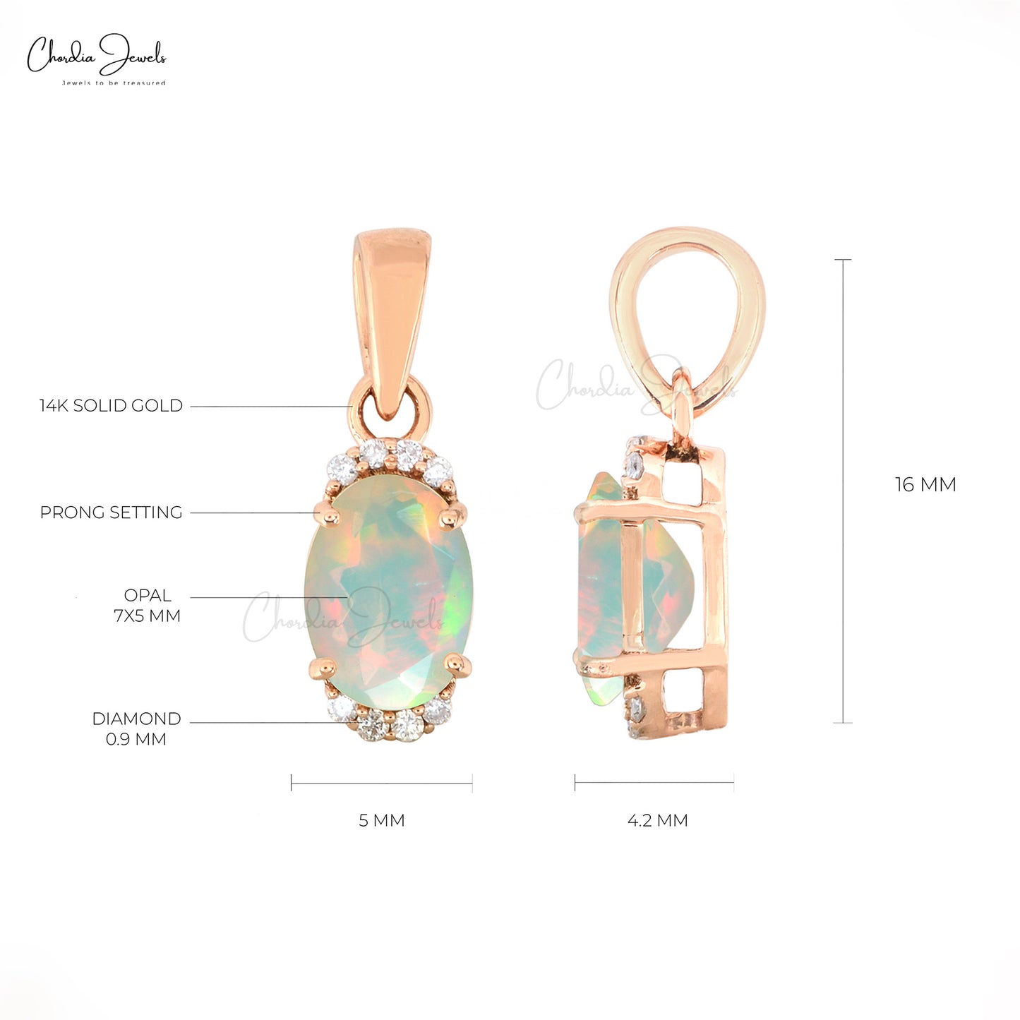 Rose Gold Pendant
