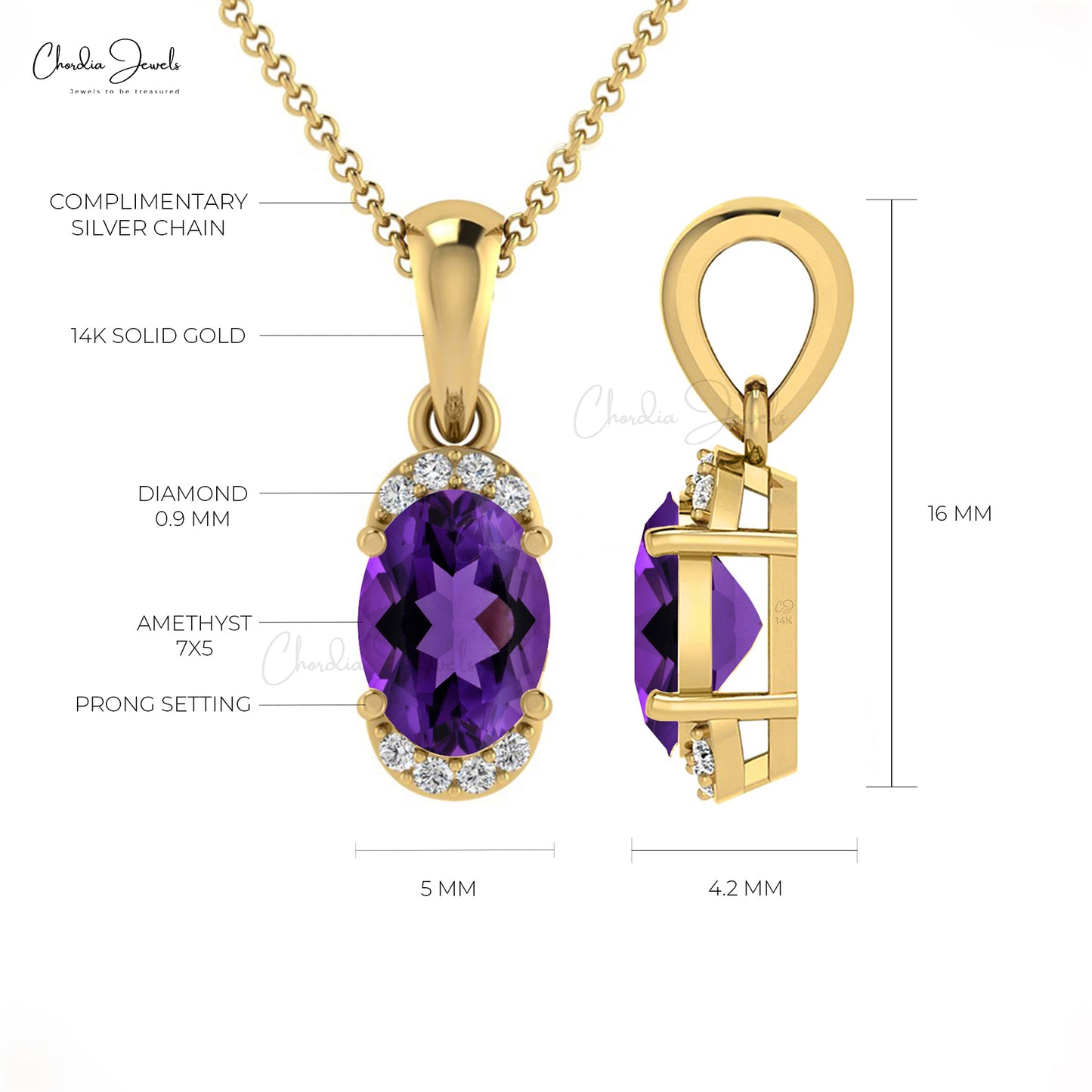 Half Halo Pendant