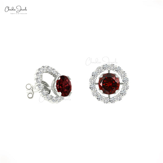 Buy Sterling Silver Clear Round-cut Halo Stud Earrings Made with Swarovski  Crystals at Amazon.in