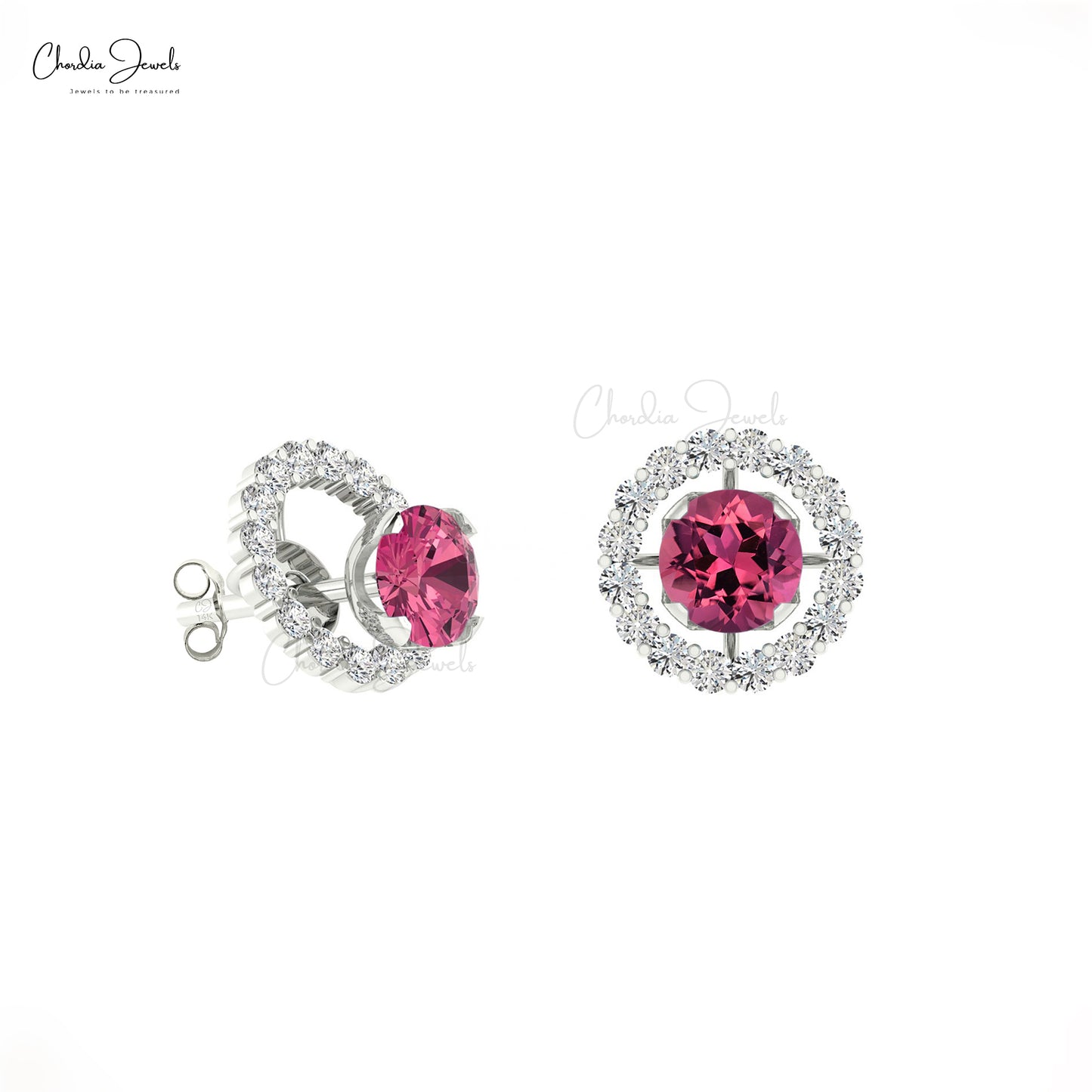 Pink Gradient Lotus Jhumka Earring - Online Store Jewellery by Niscka