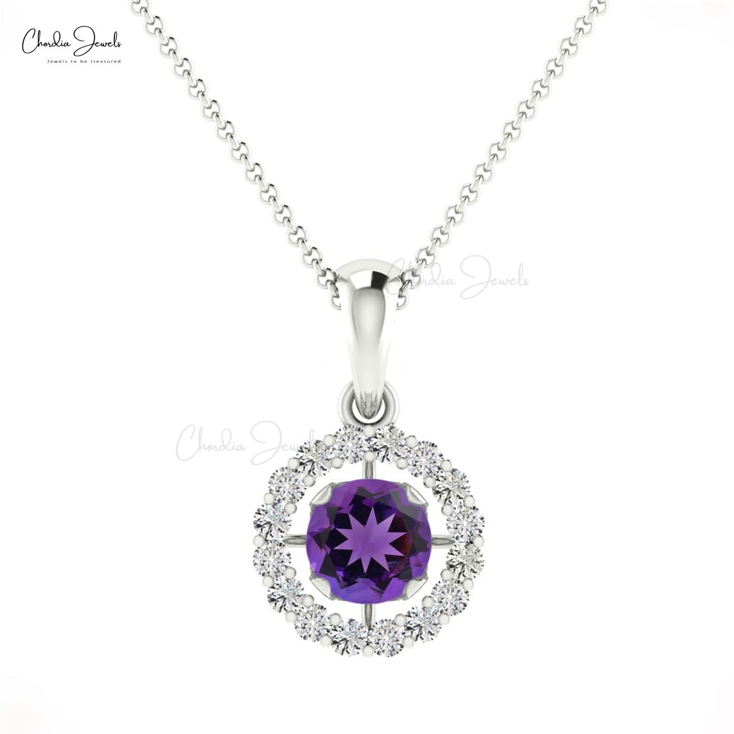 Diamond Halo Pendant