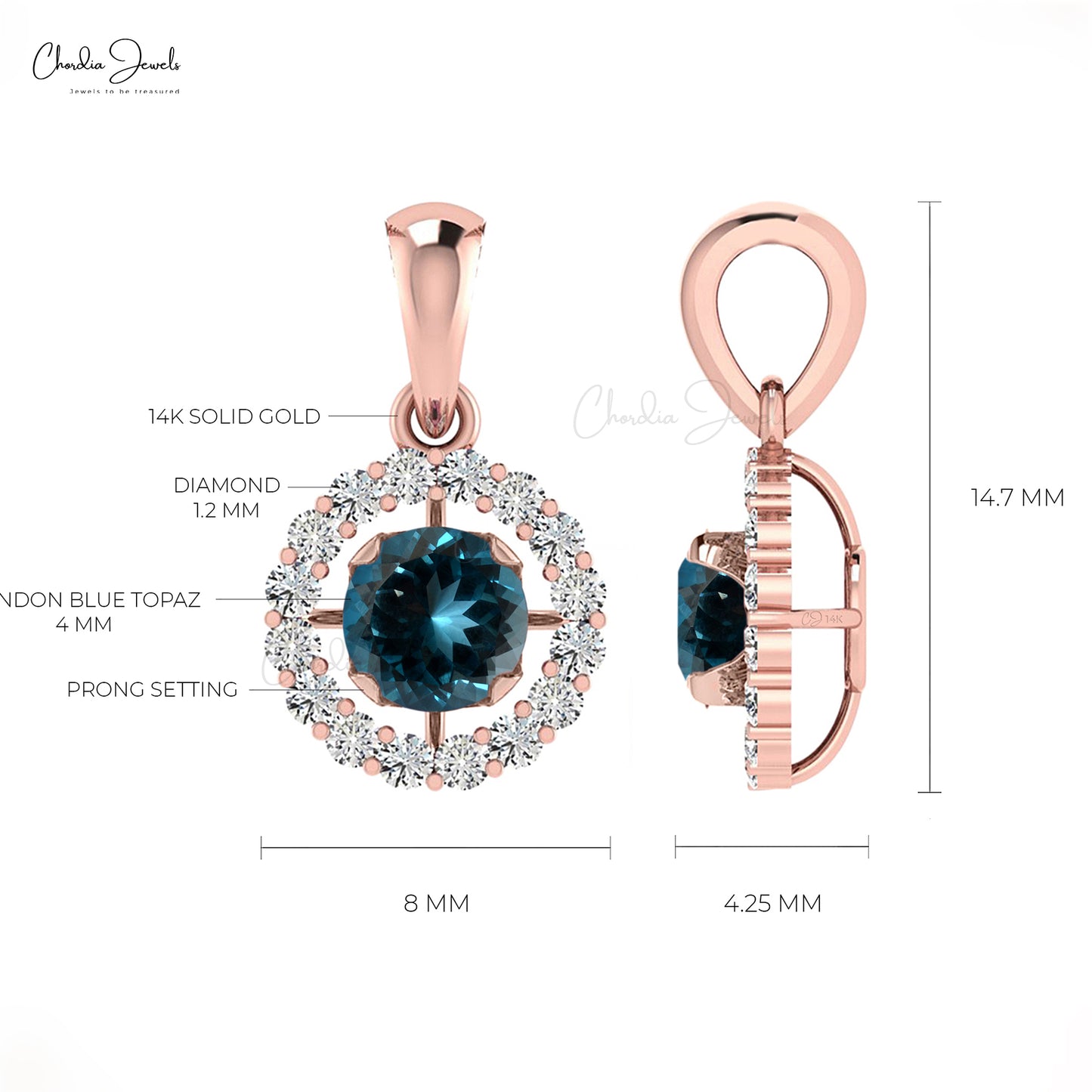 Halo Diamond Pendant