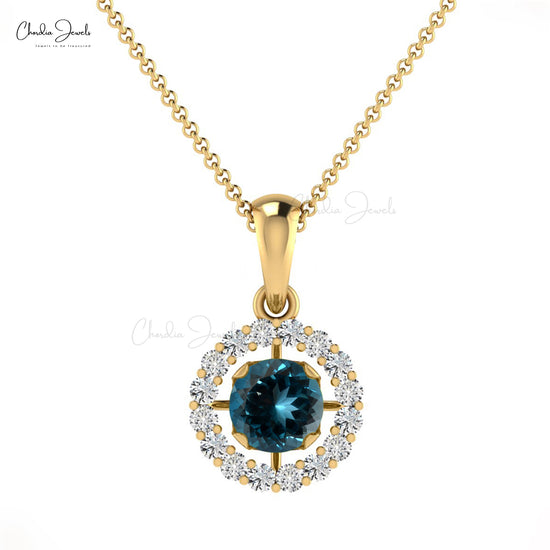 Load image into Gallery viewer, Buy London Blue Topaz Pendants
