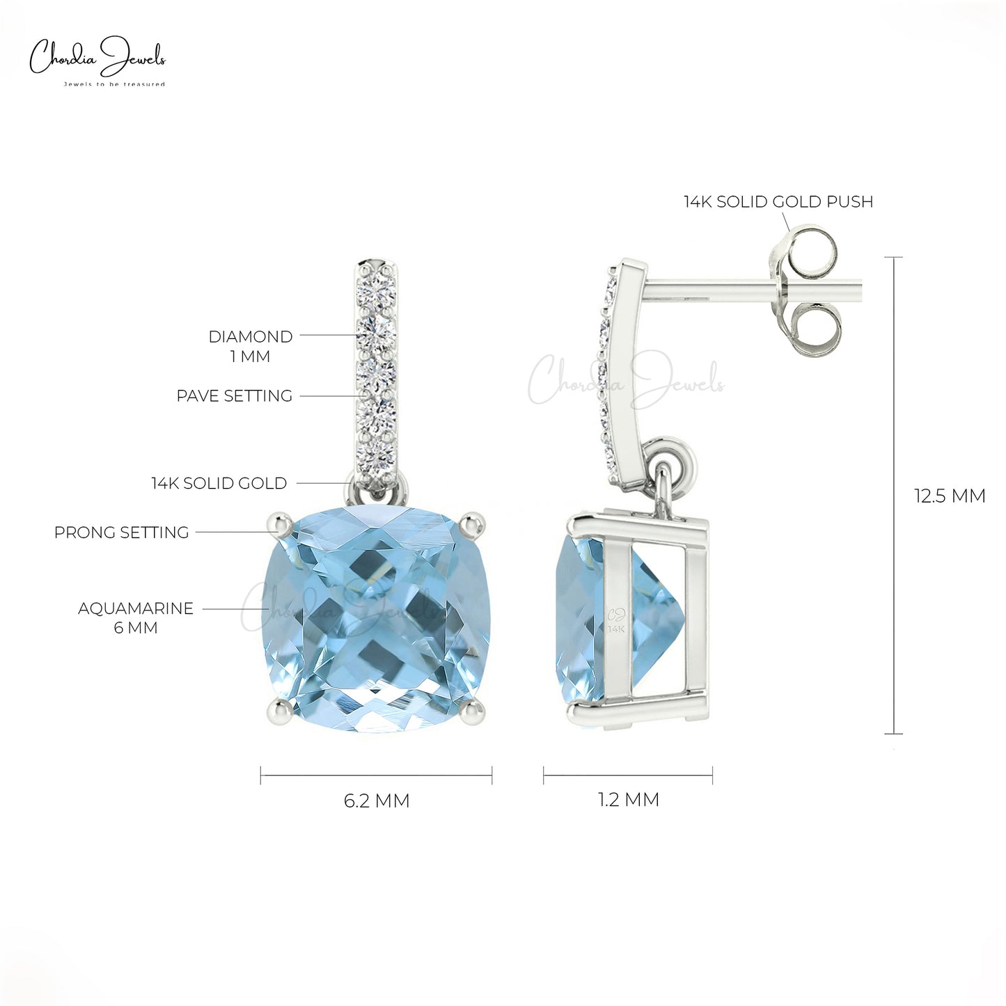 Diamond Bar Earrings
