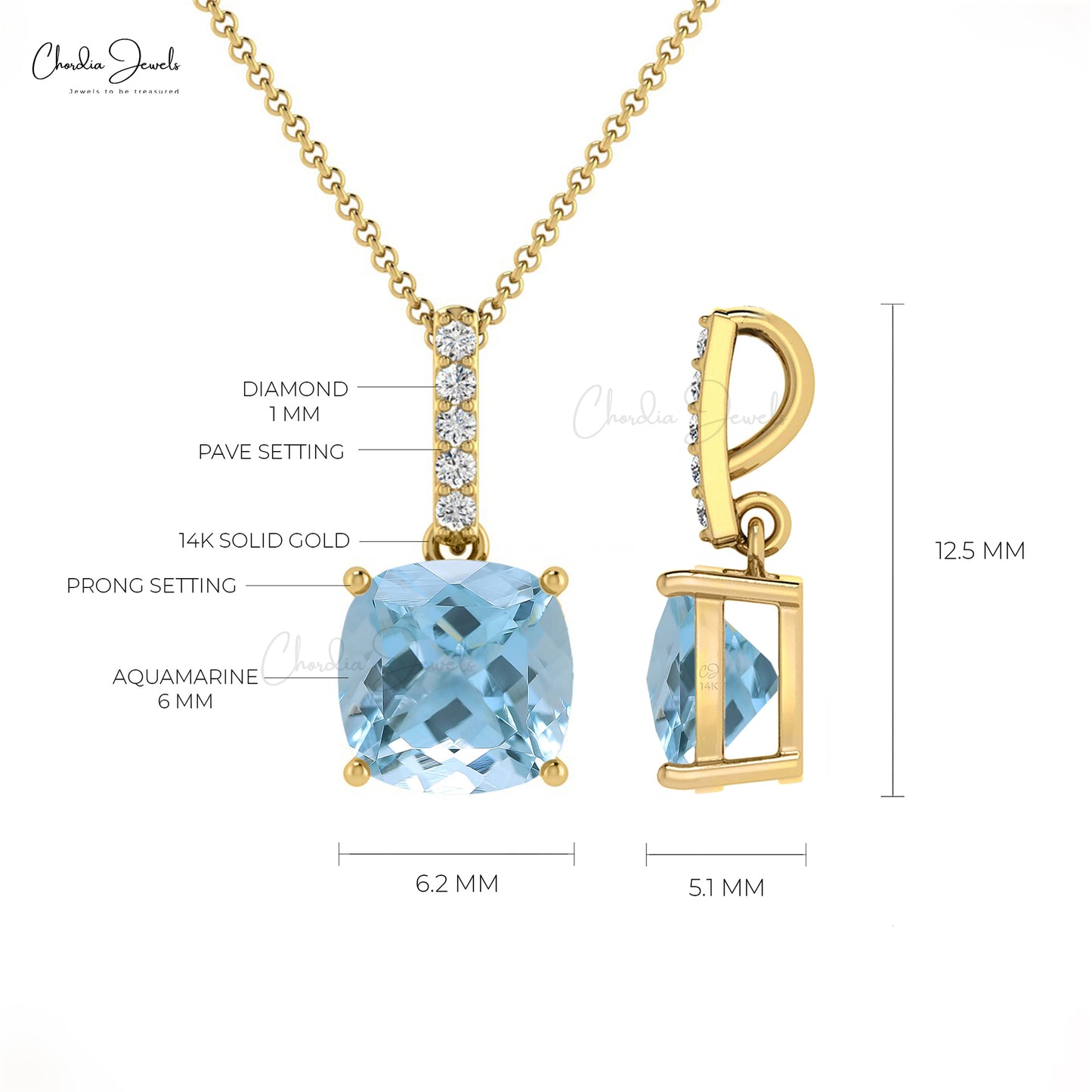 Diamond Bar Pendant
