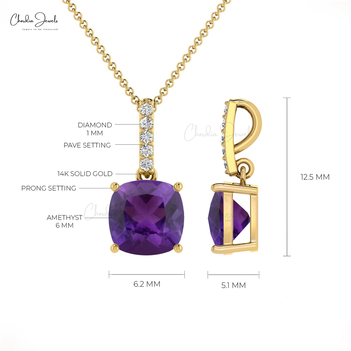 Diamond Bar Pendant