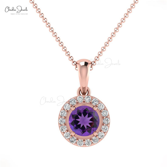 Shop Amethyst Birthstone Necklaces | Amethyst Crystal and Gold Necklace -  BirthStone.com