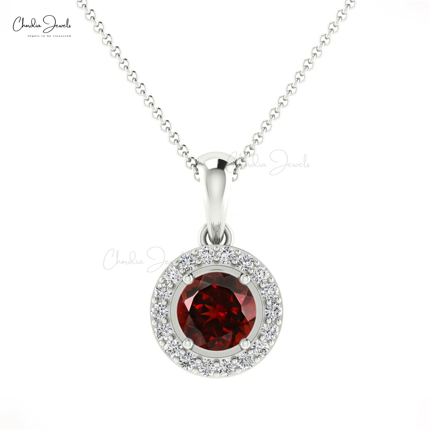 Designer Garnet Pendant