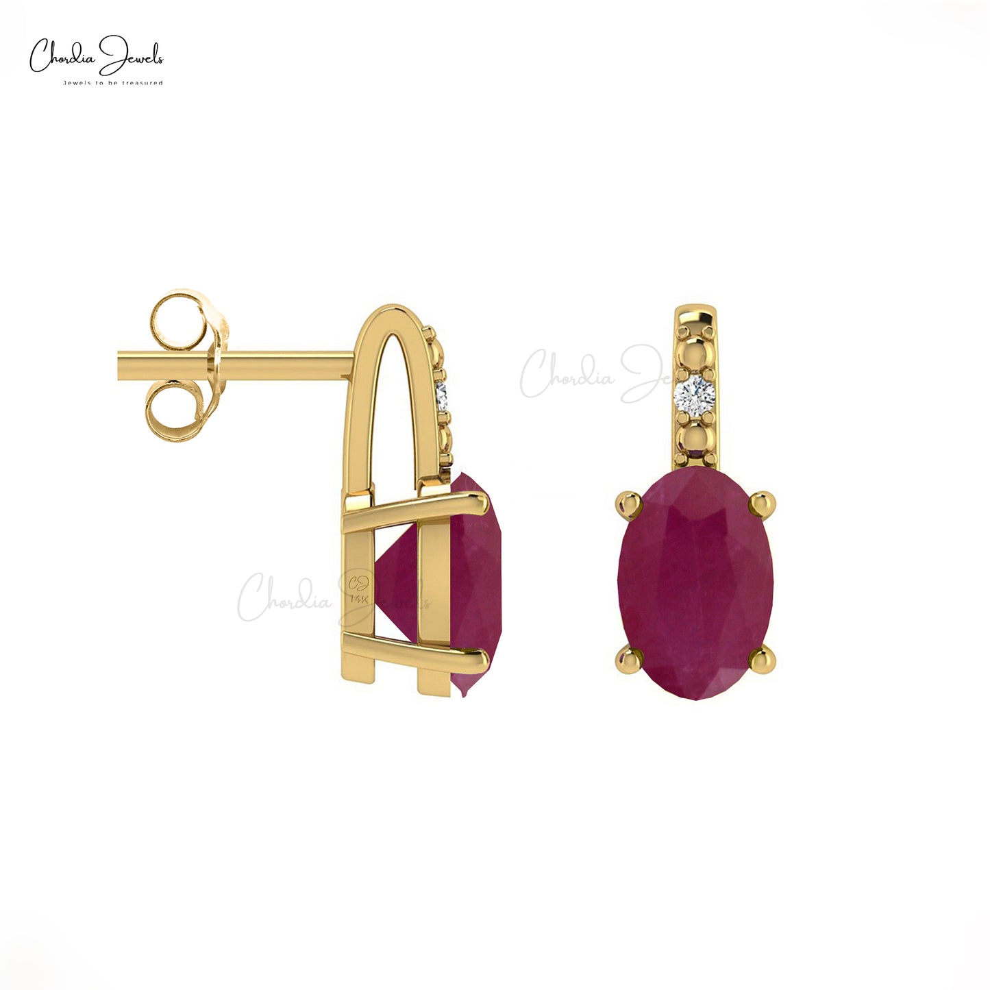 Ruby Earrings