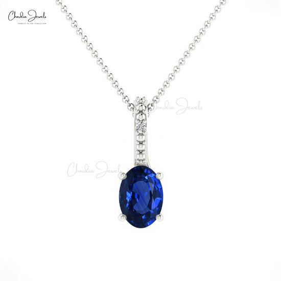 Natural Blue Sapphire Pendant