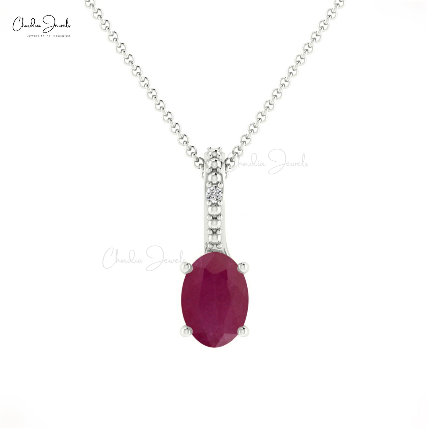 Designer Ruby Pendant