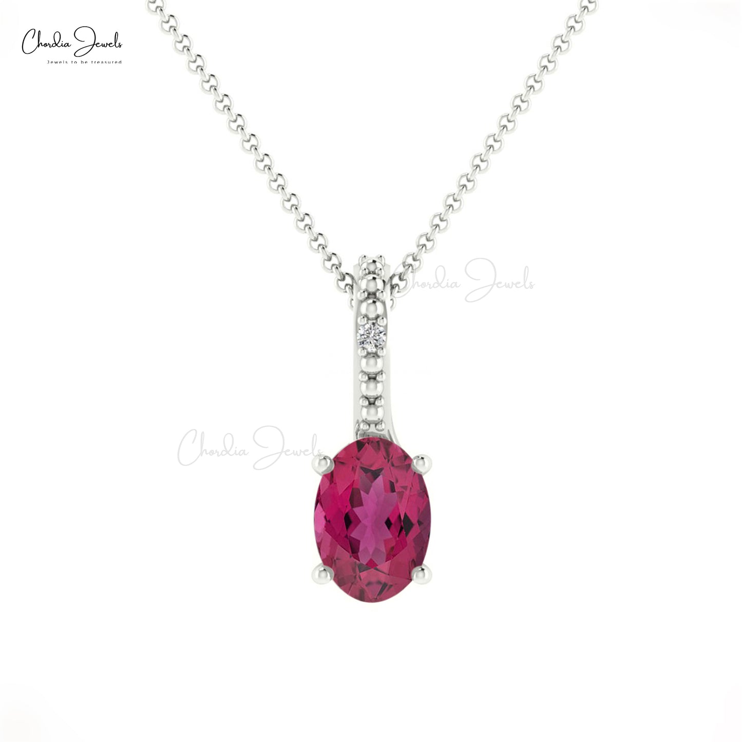 Oval Gemstone Pendant