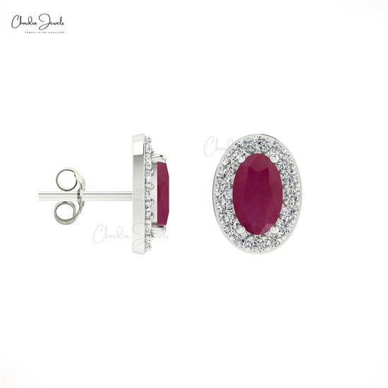 Natural Ruby Earrings