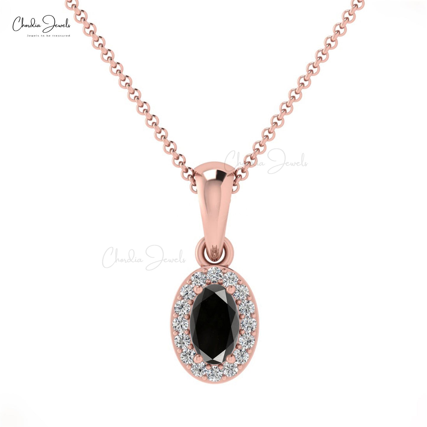 Natural Black Diamond Pendant