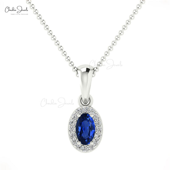 Genuine Blue Sapphire Pendant