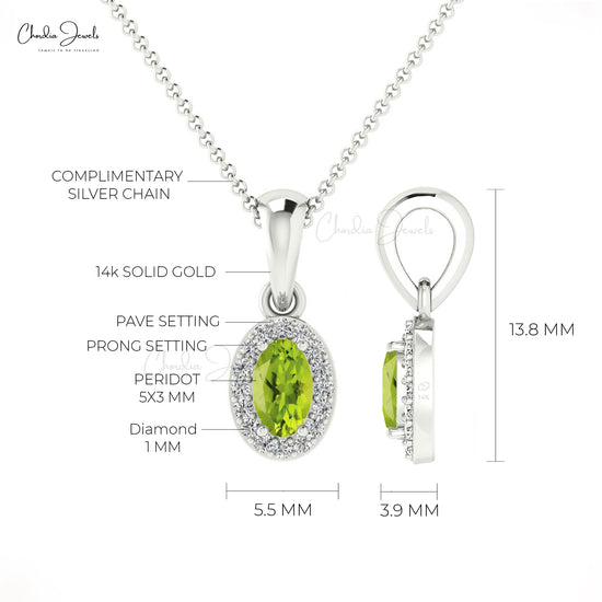 Halo Gemstone Pendant