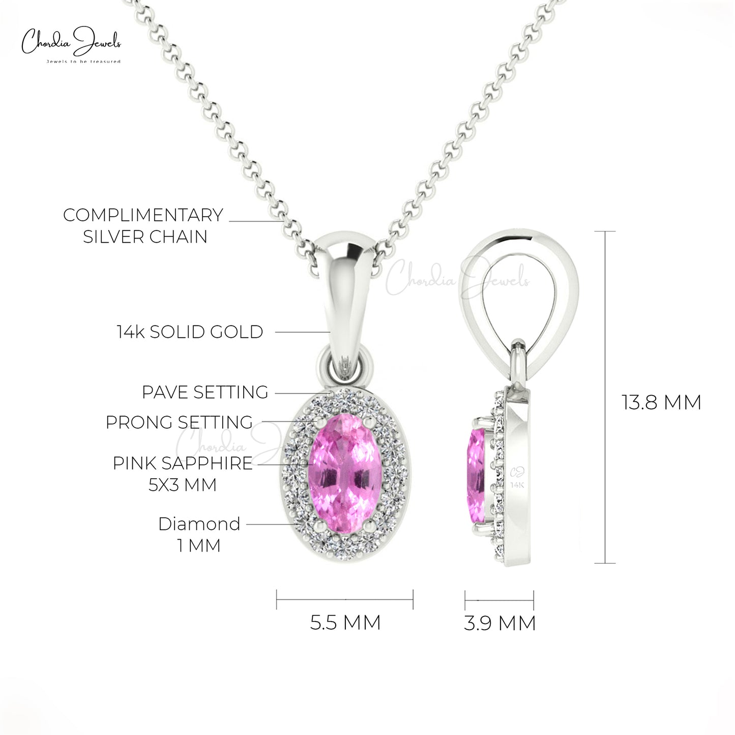 Halo Diamond Pendant