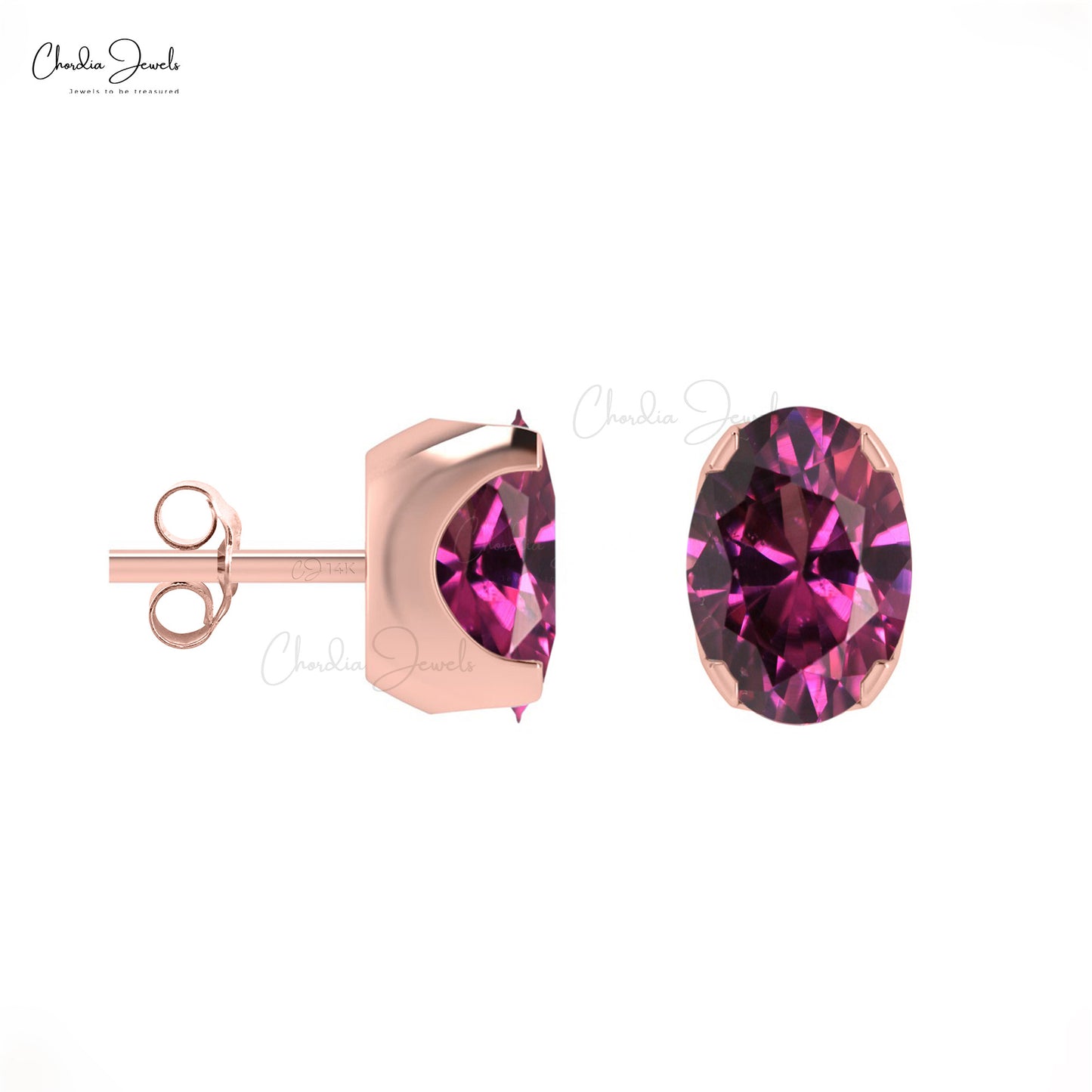 14k Solid Gold January Birthstone Jewelry